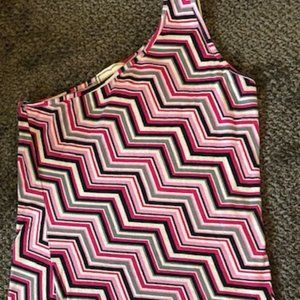 Fitted one shoulder fitted blouse M